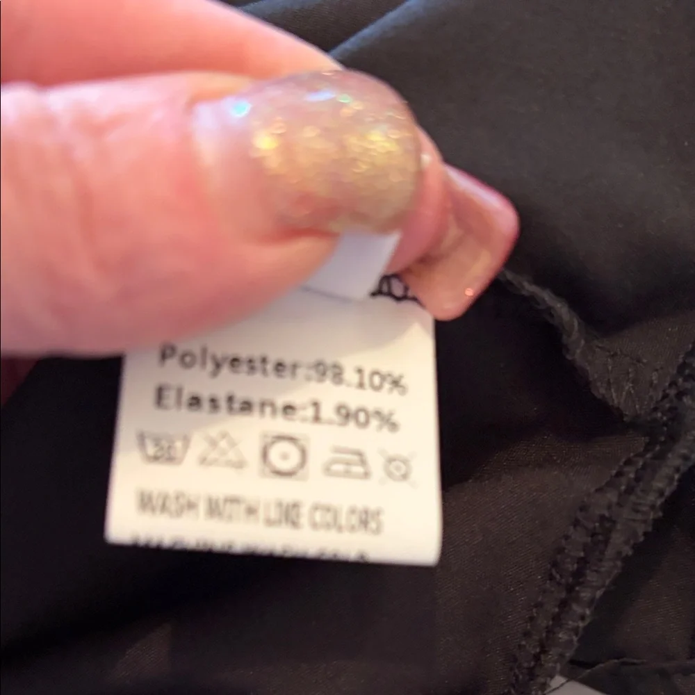 Black Ruffle-Hem Button Front Shirt - Picture 8 of 8